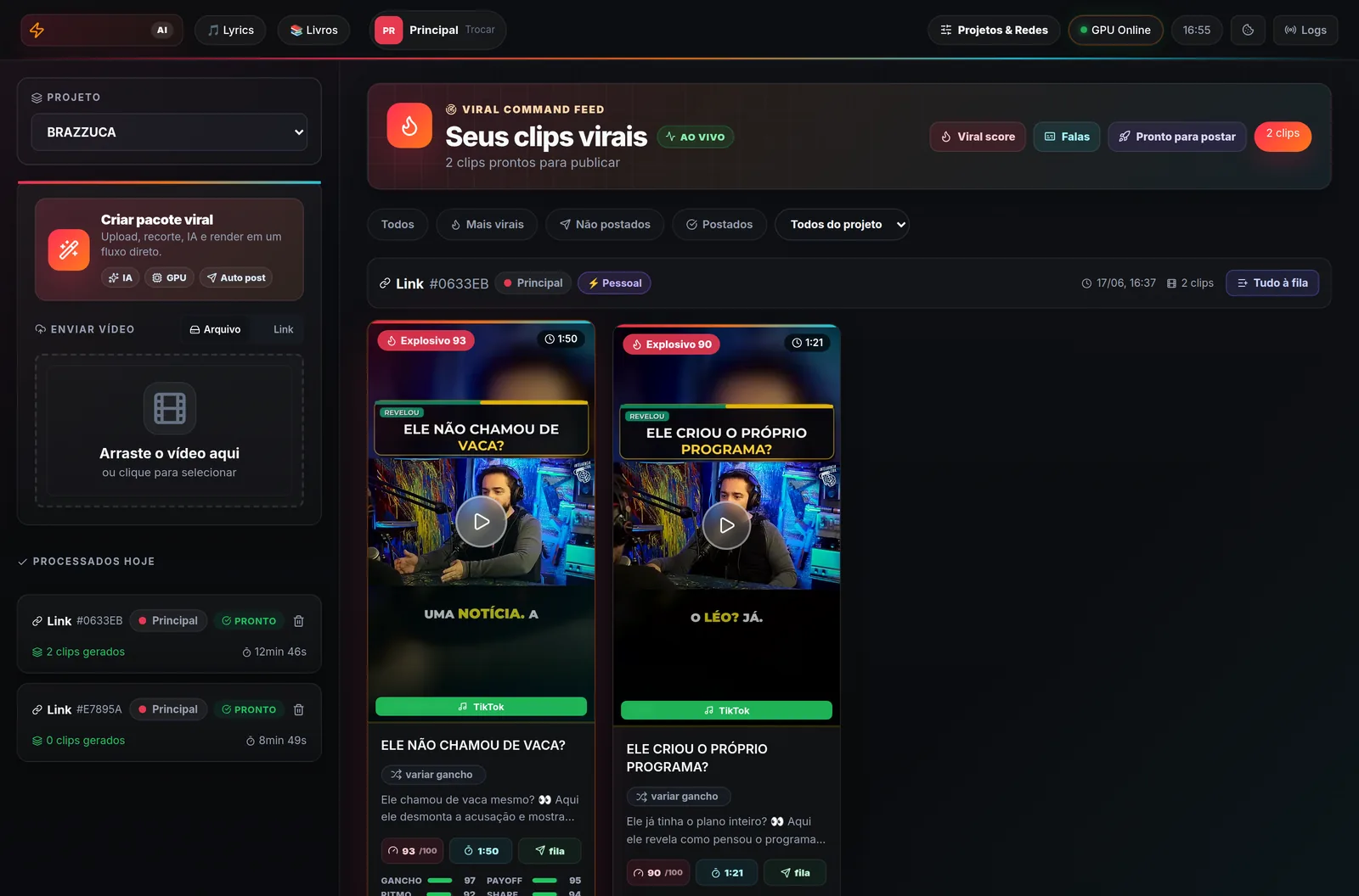 PowerEditor Viral — cockpit